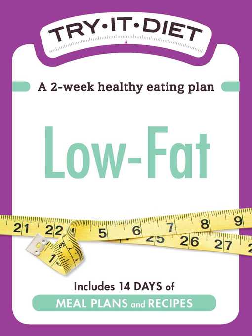 Title details for Try-It Diet: Low-Fat by Adams Media - Available